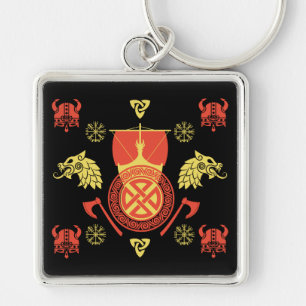 Scandinavian Viking Norsemen Home Decor Key Ring