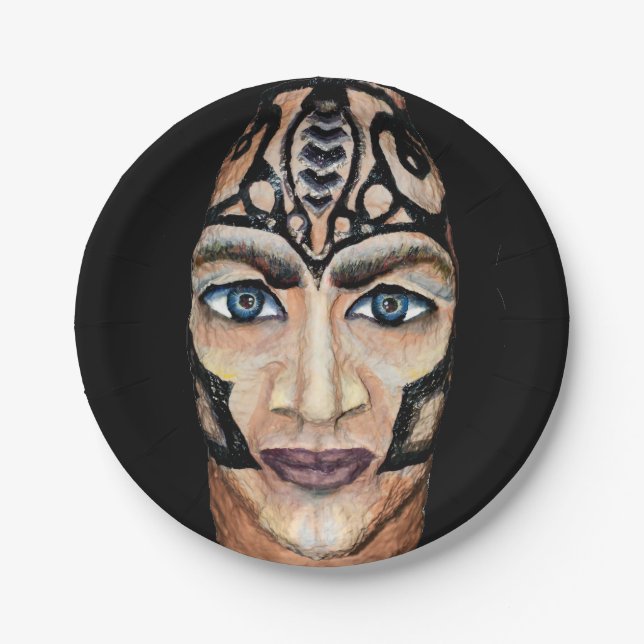 Scandinavian viking paper plate (Front)