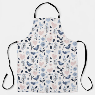 Scandinavian Whimsical Birds Apron