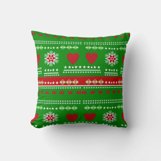 Scandinavian Winter Scene Cushion (Front)