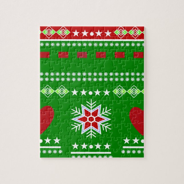 Scandinavian Winter Scene Jigsaw Puzzle (Vertical)