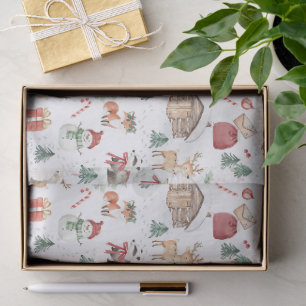 Scandinavian Winter wonderland woodland Christmas Tissue Paper