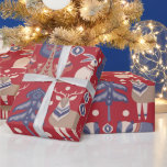 Scandinavian Woodland Animals Christmas Wrapping Paper<br><div class="desc">Scandinavian Woodland Animals Christmas wrapping paper from Ricaso</div>