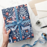 Scandinavian Woodland Animals Christmas Wrapping Paper<br><div class="desc">Scandinavian Woodland Animals Christmas wrapping paper from Ricaso</div>