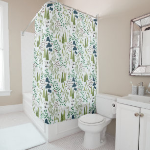 Scandinavian Woodlands Shower Curtain