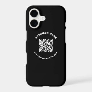 scannable instant access qr,modern minimal black w