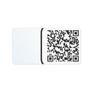 Scannable QR Bar code Label