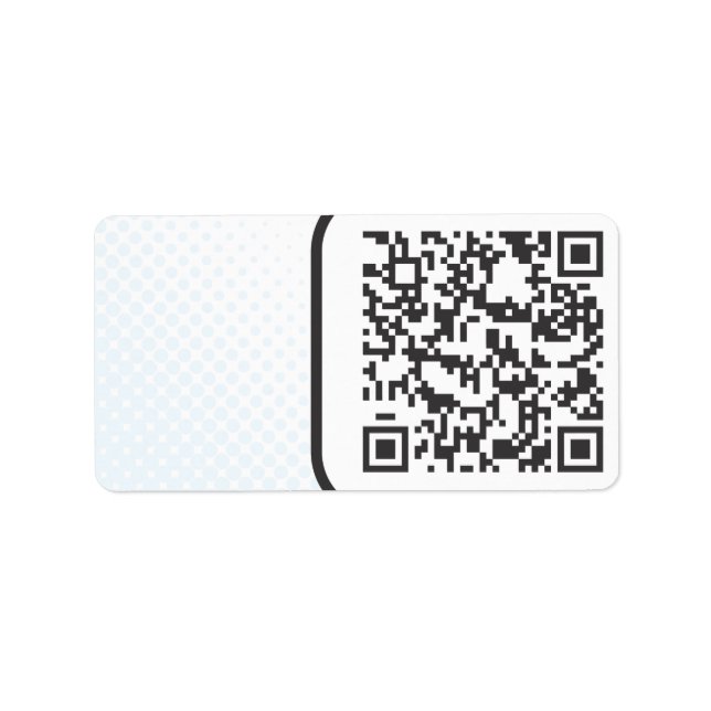 Scannable QR Bar code Label (Front)