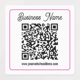 Scannable QR code with Cursive Script Handwriting