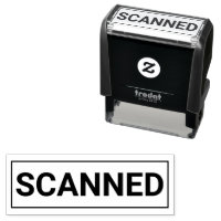 SCANNED Business Self-inking Stamp