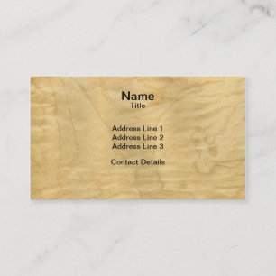 Scanned Detailed Curly Maple Veneer Business Card