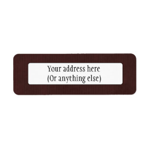 Scanned Detailed Kraft Paper Texture Dark Brown Return Address Label