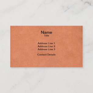 Scanned Detailed Kraft Paper Texture Peach Pink Business Card