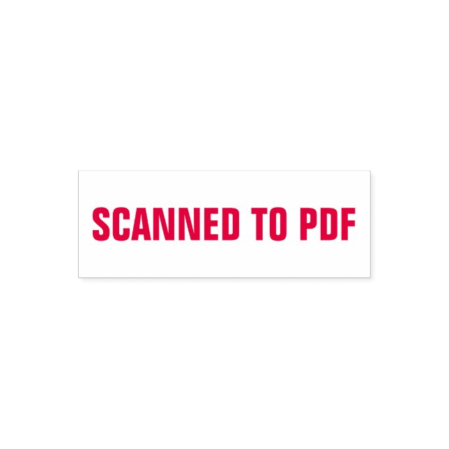 Scanned to pdf for archiving documents self-inking stamp (Design)