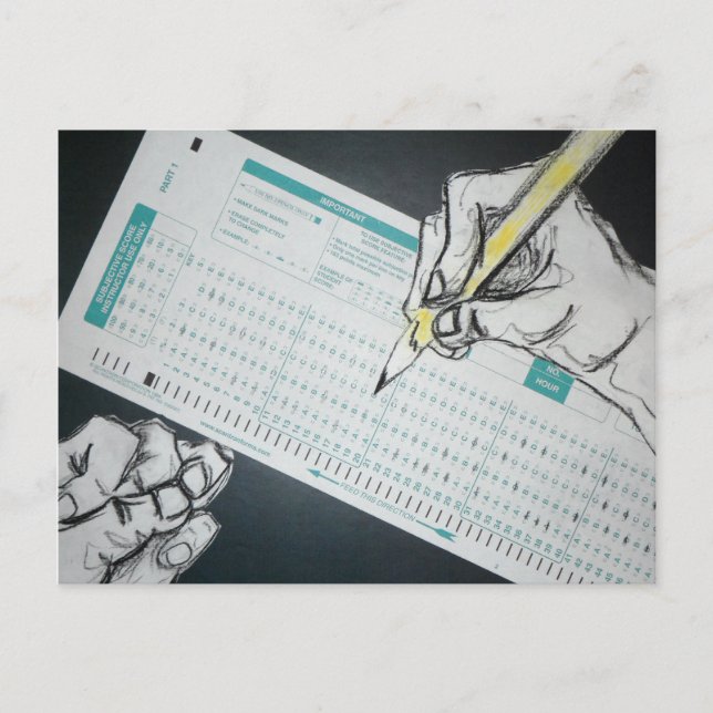scantron illustration postcard (Front)