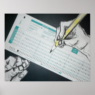 scantron illustration poster