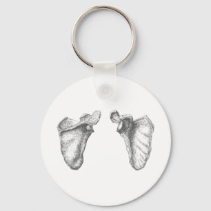 Scapula Grey Key Ring