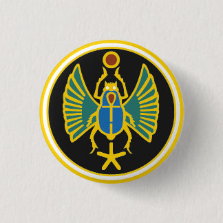 Scarab Badge in Ancient Egyptian Colours