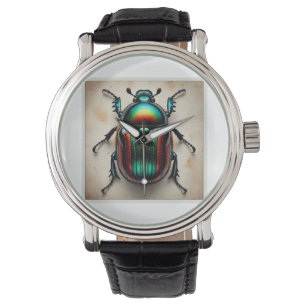 Scarab Beetle 270824IREF237 - Watercolor Watch