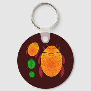Scarab Beetle Key Ring