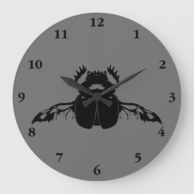 Scarab Beetle Large Clock (Front)