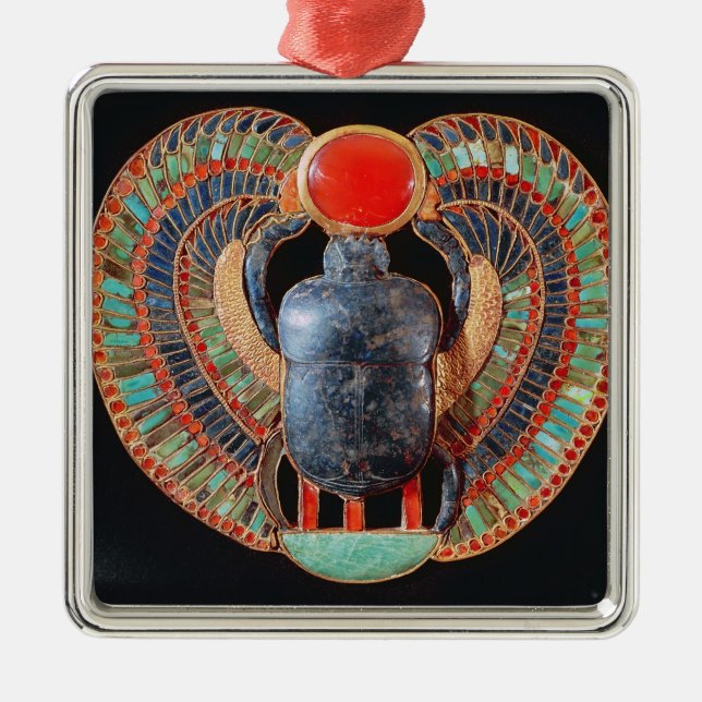Scarab pectoral, from the tomb of Tutankhamun Metal Ornament (Front)