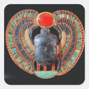 Scarab pectoral, from the tomb of Tutankhamun Square Sticker