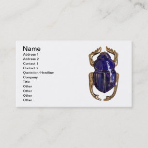 Scarab souvenir business card