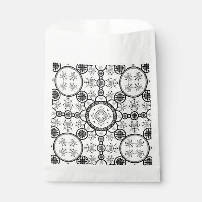 Scarab tile line pattern favour bag (Front)