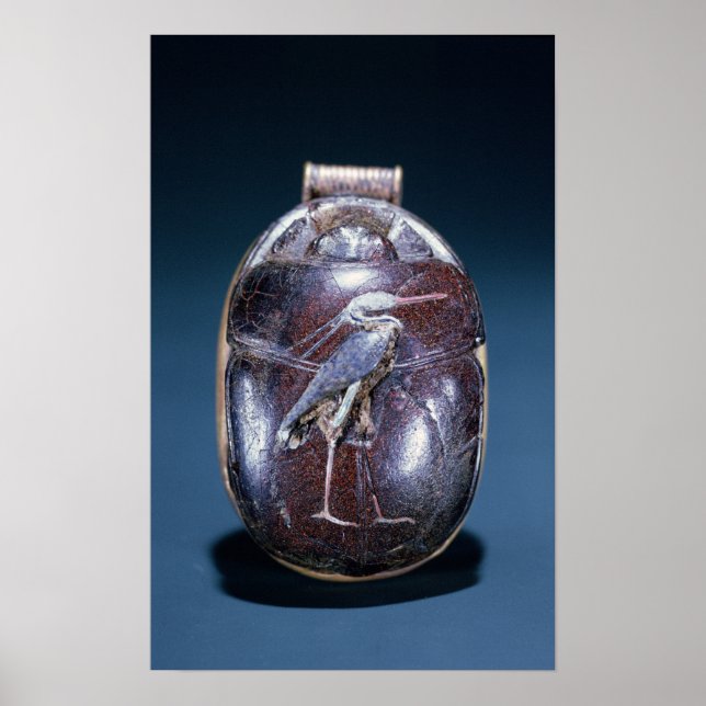 Scarab with Heron, from Tomb of Tutankhamun Poster (Front)