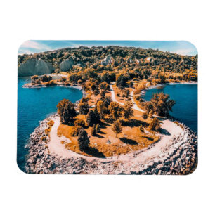 Scarborough Bluffs Canada stylised Magnet