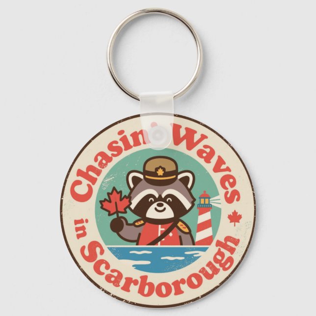 Scarborough Chasin’ Waves Art Key Ring (Front)