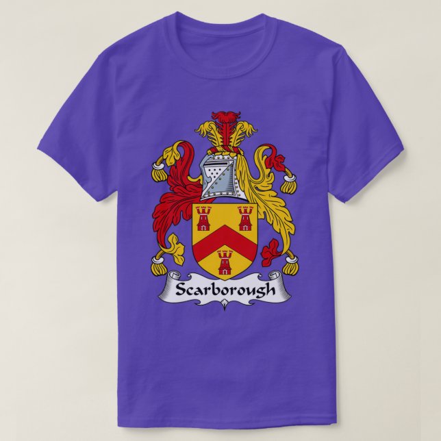 Scarborough Coat of Arms Family Crest  T-Shirt (Design Front)
