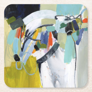 Scarborough Fair - Abstract Square Paper Coaster