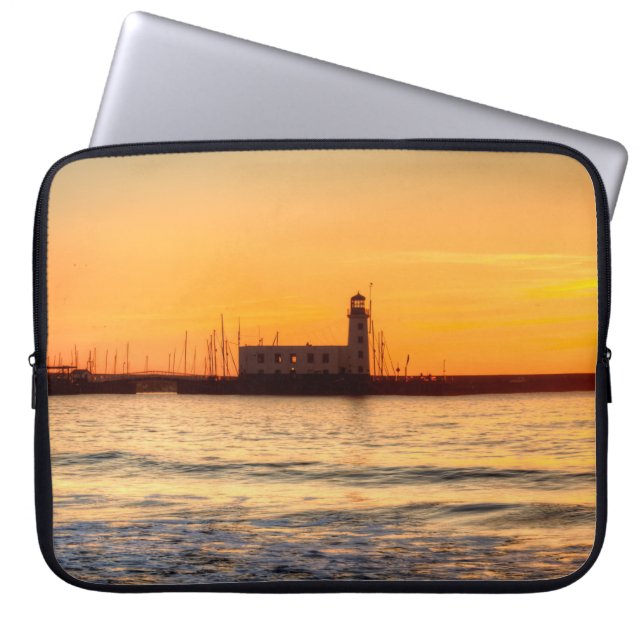 Scarborough Lighthouse Laptop Sleeve (Front)