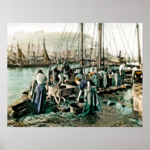 Scarborough:  The Herring Fleet Poster