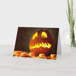 Scardy Jack-o-lantern Card