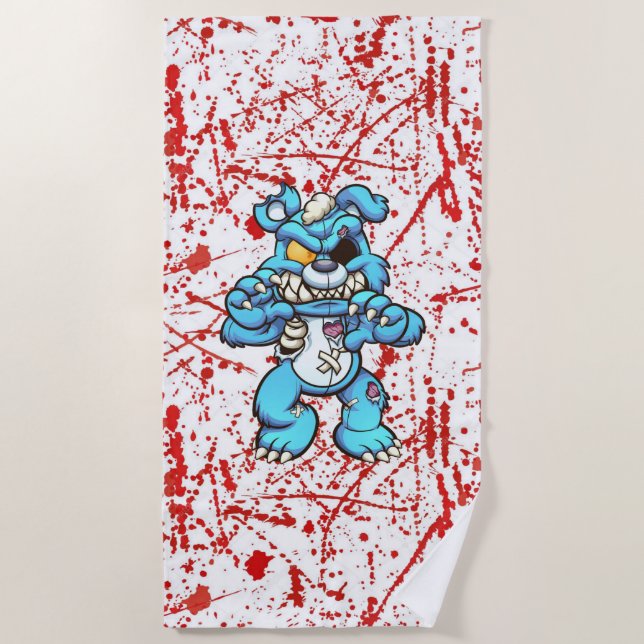 Scare Bear Beach Towel (Front)