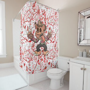 Scare Bear Shower Curtain