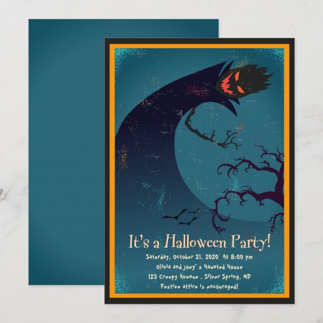 Scare up a Party Halloween Party Invitation (Front/Back)