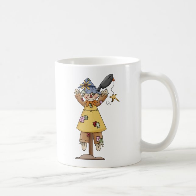 Scarecrow 2 Autumn Crow Coffee Mug (Right)