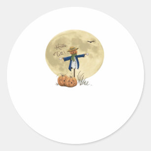 Scarecrow and moon Oversized T-Shirt.png Classic Round Sticker