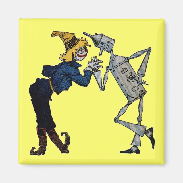 Scarecrow and Tin Man Magnet (Front)