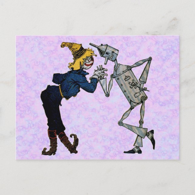 Scarecrow and Tin Man Postcard (Front)