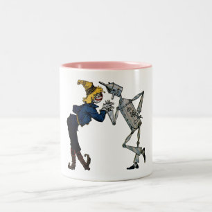Scarecrow and Tin Man Two-Tone Coffee Mug