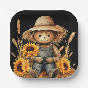 Scarecrow Apron  Paper Plate