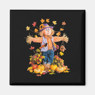 Scarecrow Autumn Fall Pumpkin Harvest Farm Scarecr Magnet
