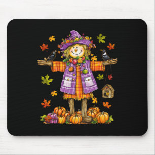 Scarecrow Autumn Fall Season Pumpkin Thanksgiving  Mouse Pad
