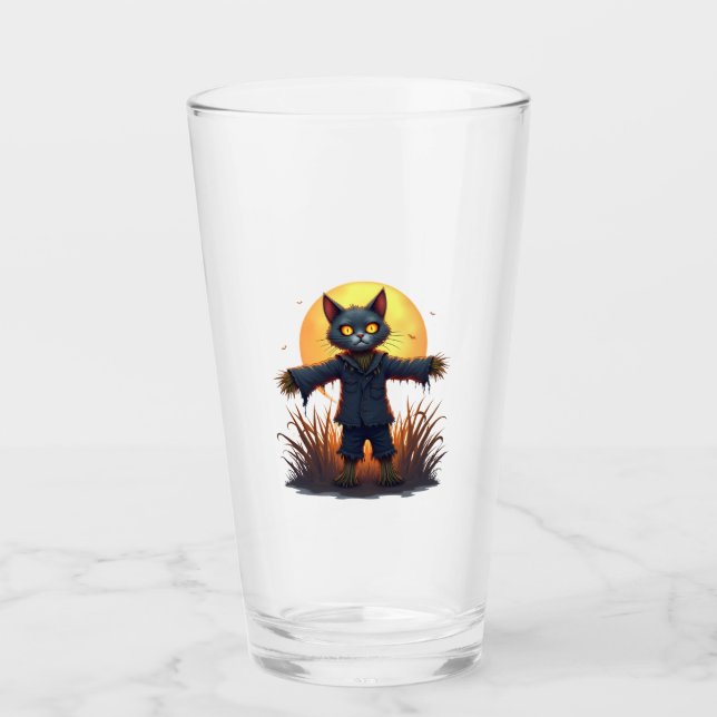 Scarecrow Cat Sentinel Glass (Front)