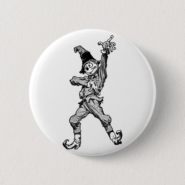 Scarecrow Dancing Disco Style 6 Cm Round Badge (Front)